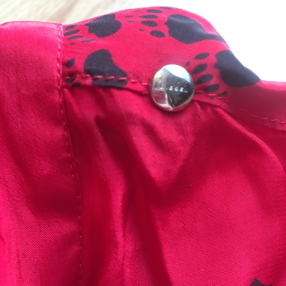 Diesel Pussybow blouse in warewolf paw print - Picture 5 of 6